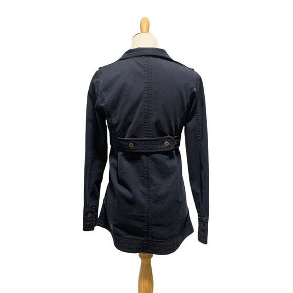 KHUJO | Navy Blue Button Up Jacket - Picture 3 of 6